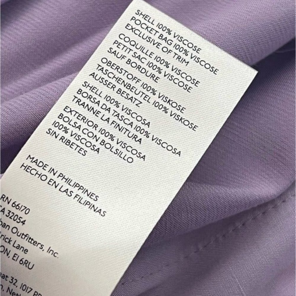 Anthropologie Lavender Wide Leg Pants - Picture 6 of 6